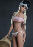 61.8IN 61.7LB Sex Doll Wheat-colored Skin With Long Blonde Hair Masturbator
