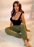 62.2IN 70.5LB Sexy Doll Wheat-colored SkinWith Long Curly Hair Masturbation Doll