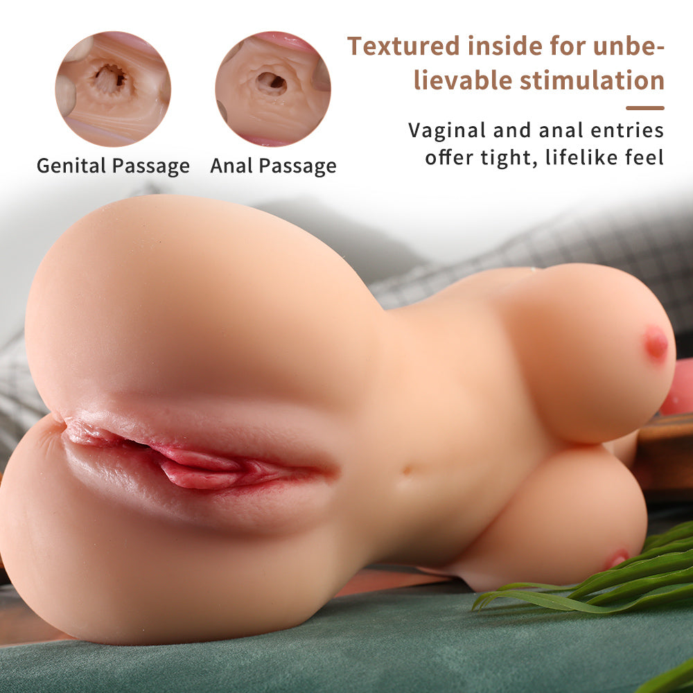 Propinkup Realistic Sex Doll -3D Channel Male Masturbation Toy with Lifelike Boobs & Butt