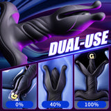 6 IN 1 Remote Control and APP Control 9 Tension Shock Flapping Thrusting Vibrating Butt Plug Prostate Massager