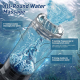 6 in 1 LCD Water SPA Vacuum Pump Male Masturbator Penis Enlargement Gear