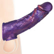 7.8" Silicone Cock Sleeve with Ring Reusable Penis Enlarger for Girth & Length Enhancement, Realistic Soft Sleeve for Couples