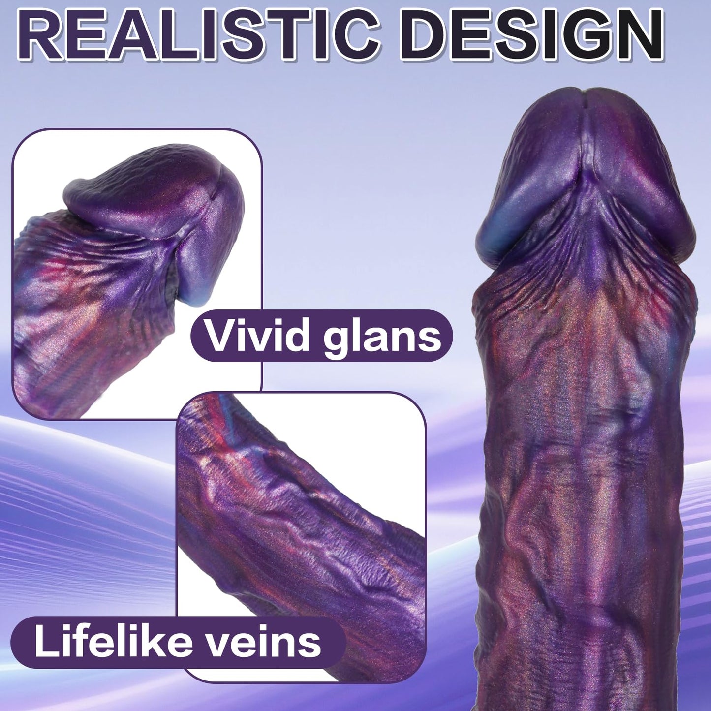 7.8" Silicone Cock Sleeve with Ring Reusable Penis Enlarger for Girth & Length Enhancement, Realistic Soft Sleeve for Couples