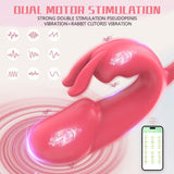 APP Control Rabbit Vibrator Clitoris Anal Stimulator