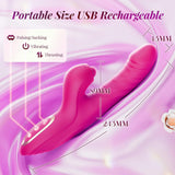 Empuje Consolador Vibrador Punto G Vibradores Estimulador del Clítoris Juguetes Sexuales para Mujeres 