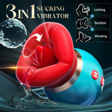 Women Vibrator with APP Control Big Mouth Vibrators with 360° Tongue Licking & Sucking Adult Sex Toys