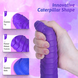 Absalom Caterpillar Color-Changing Telescopic Dildo with Intelligent Heating Function & 3 Thrusting 5 Vibrating Modes Woman Sex Toy