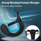 9 Vibrating Modes Male Anal Vibrator with Cock Rings Remote Control Prostate Massager