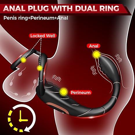 Scorpion 3 in 1 Cock Ring Prostate Massager Anal Vibrator with 9 Vibra propinkup Scorpion 3 in 1 Cock Ring Prostate Massager Anal Vibrator with 9 Vibra propinkup