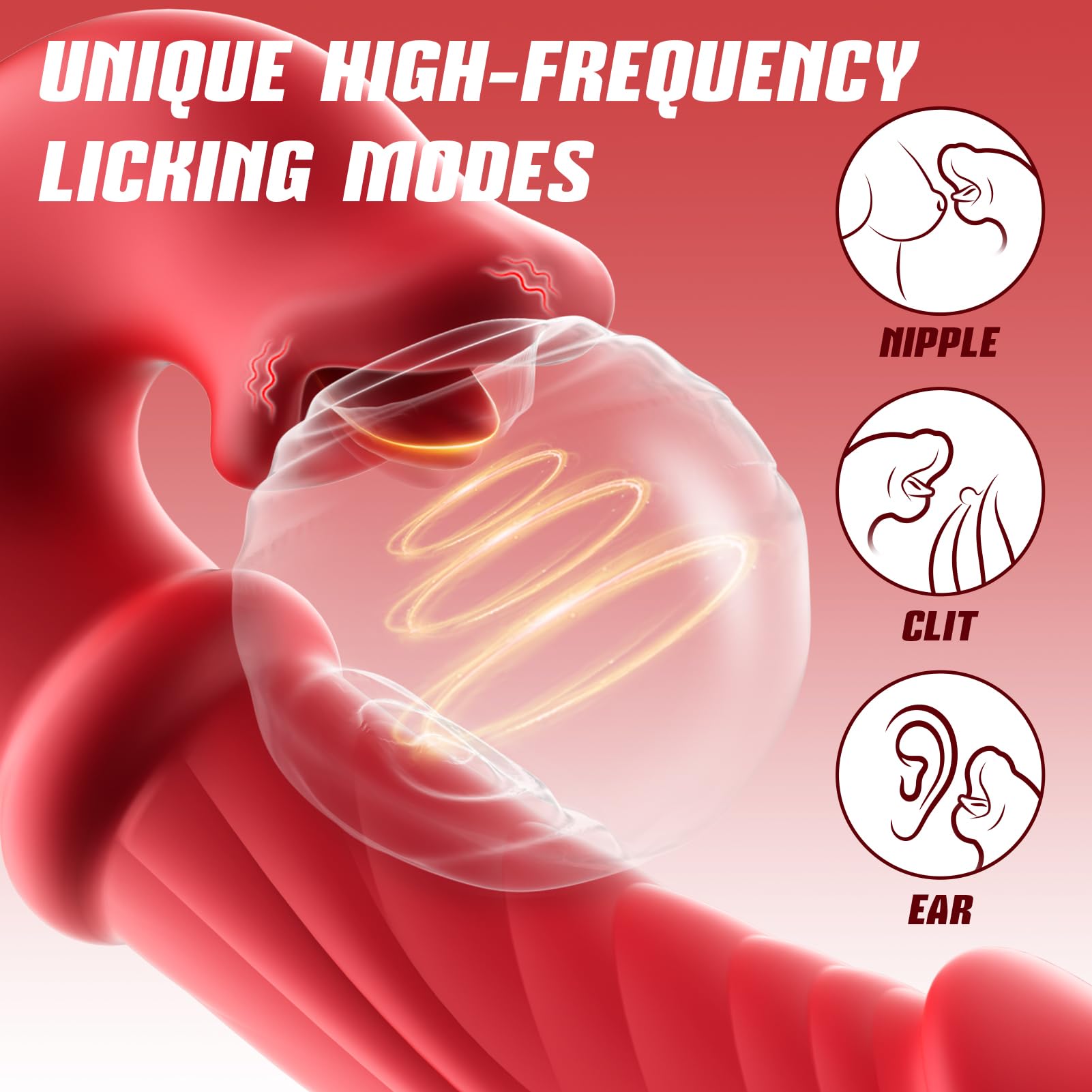 7 Thrust Dildo 10 Tongue Licking Vibrating Dildo Rabbit Vibrator AI Sync Games