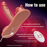7 Thrusting & 10 Vibrating Modes Heating Dildo Vibrator Women Wearable Sex Toy Remote Control Vibrator