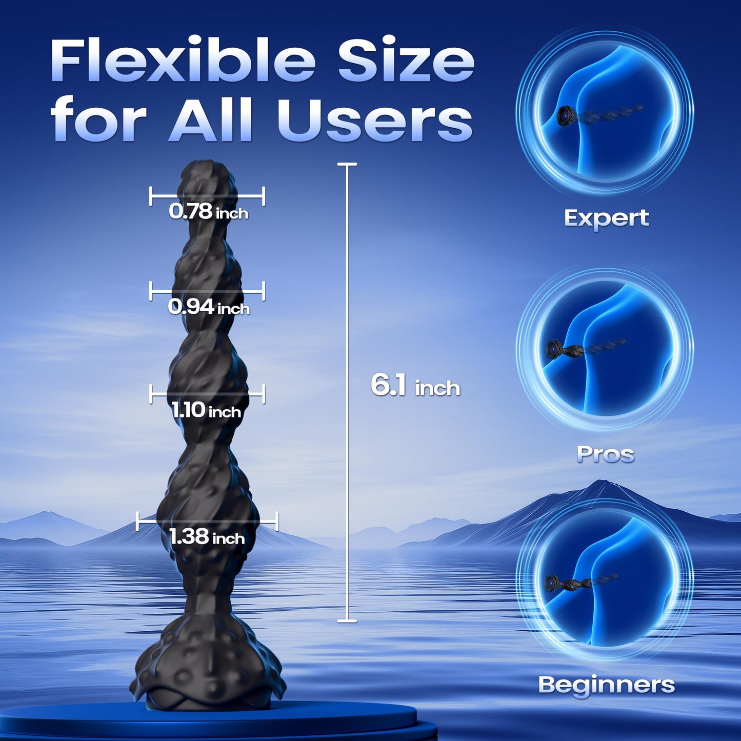 7 Vibrating Modes Anal Beads Prostate Massager Anal Plug Remote Control Silicone Anal Vibrator
