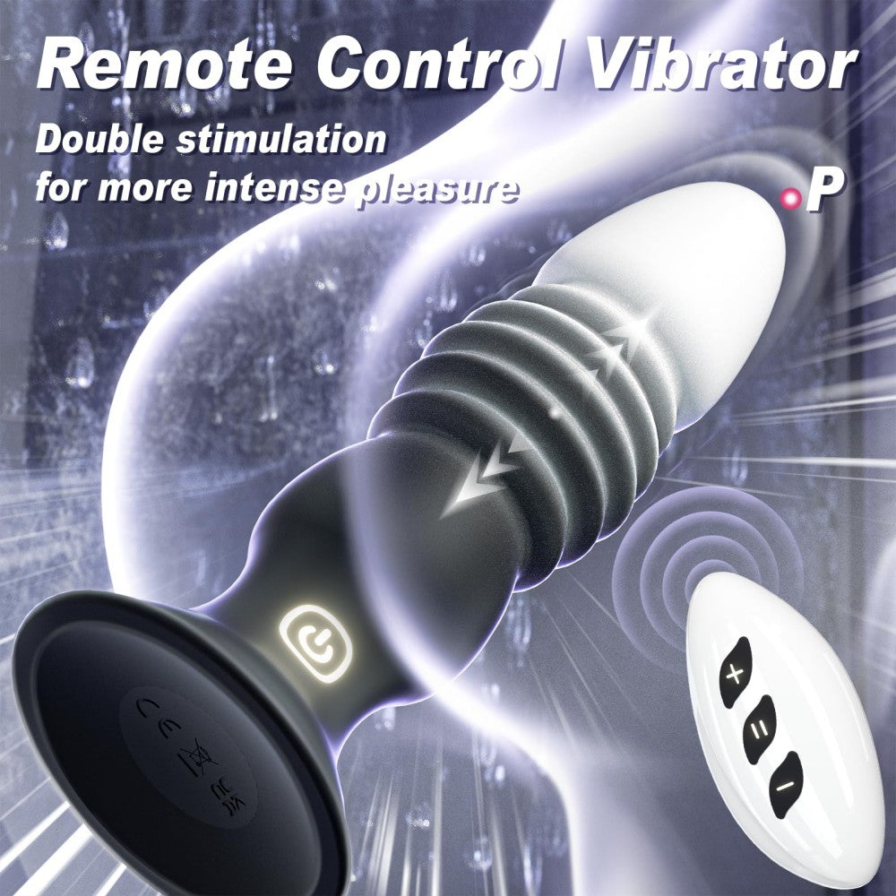 7 Vibrating & 7 Thrusting Vibrating Butt Plug Prostate Massager Anal Sex Toys Vibrators Butt Plug