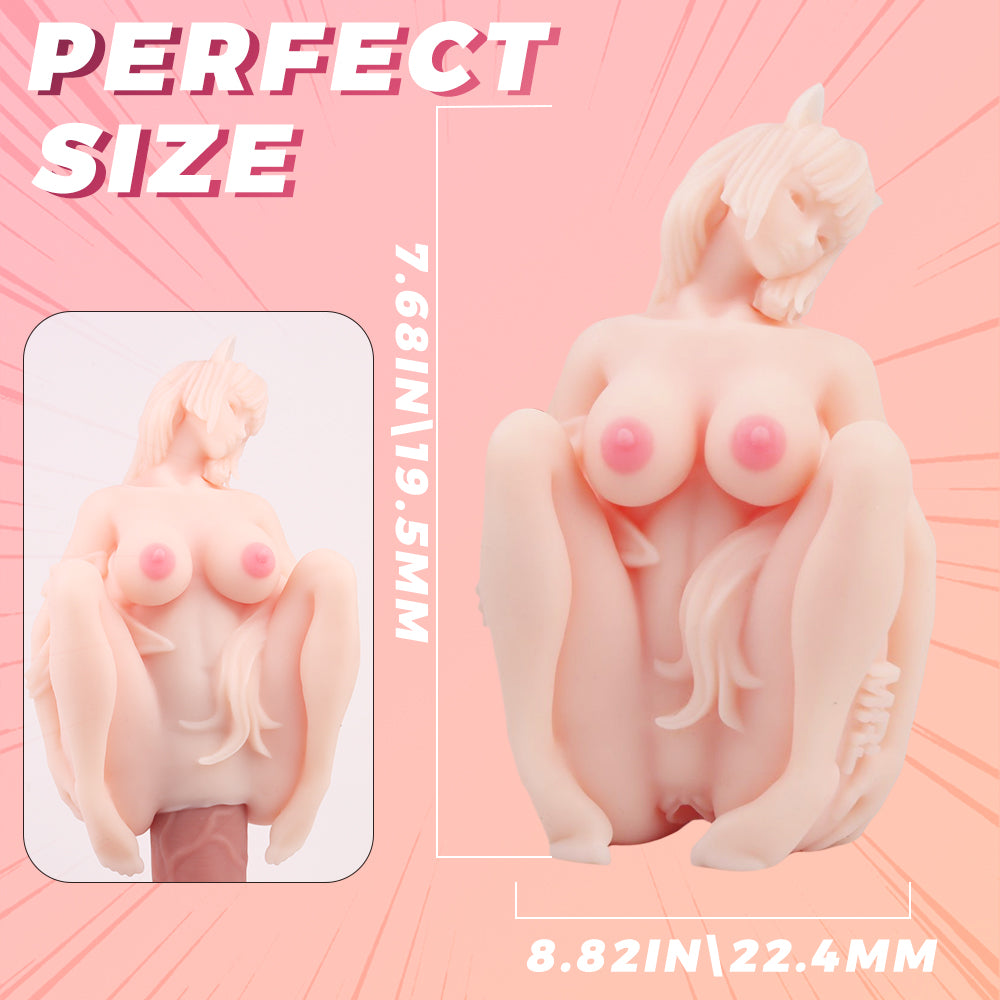 Propinkup Fox Lisa Liquid Silicone Realistic Pocket Pussy Lifelike Sex Doll for Male Masturbation