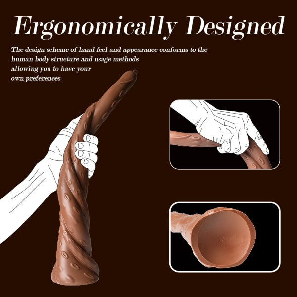 Long Monster Dildo 17.5" Tentacle Animal Dildos with Suction Cup Adult Anal Toy 【US Stock Available Only】