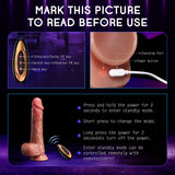 8 Thrusting 10 Vibrating & Heating Modes Thrusting Dildo Vibrator Sex Toys Realistic Silicone Dildos