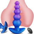 8" Vibrating Anal Beads Butt Plug Soft Silicone Anal Vibrator Sex Toys with Remote Control