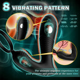 8 Vibration 8 Masajeador de Próstata Electrizante con Función de Descarga Eléctrica 