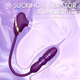 3 IN 1 Sucking Thrusting Dildo Vibrator