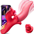 APP Control 9 Licking Swing 9 Vibrating Modes Tongue Vibrator Rose Sex Toy Rabbit Vibrator