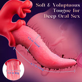 APP Control 9 Licking Swing 9 Vibrating Modes Tongue Vibrator Rose Sex Toy Rabbit Vibrator