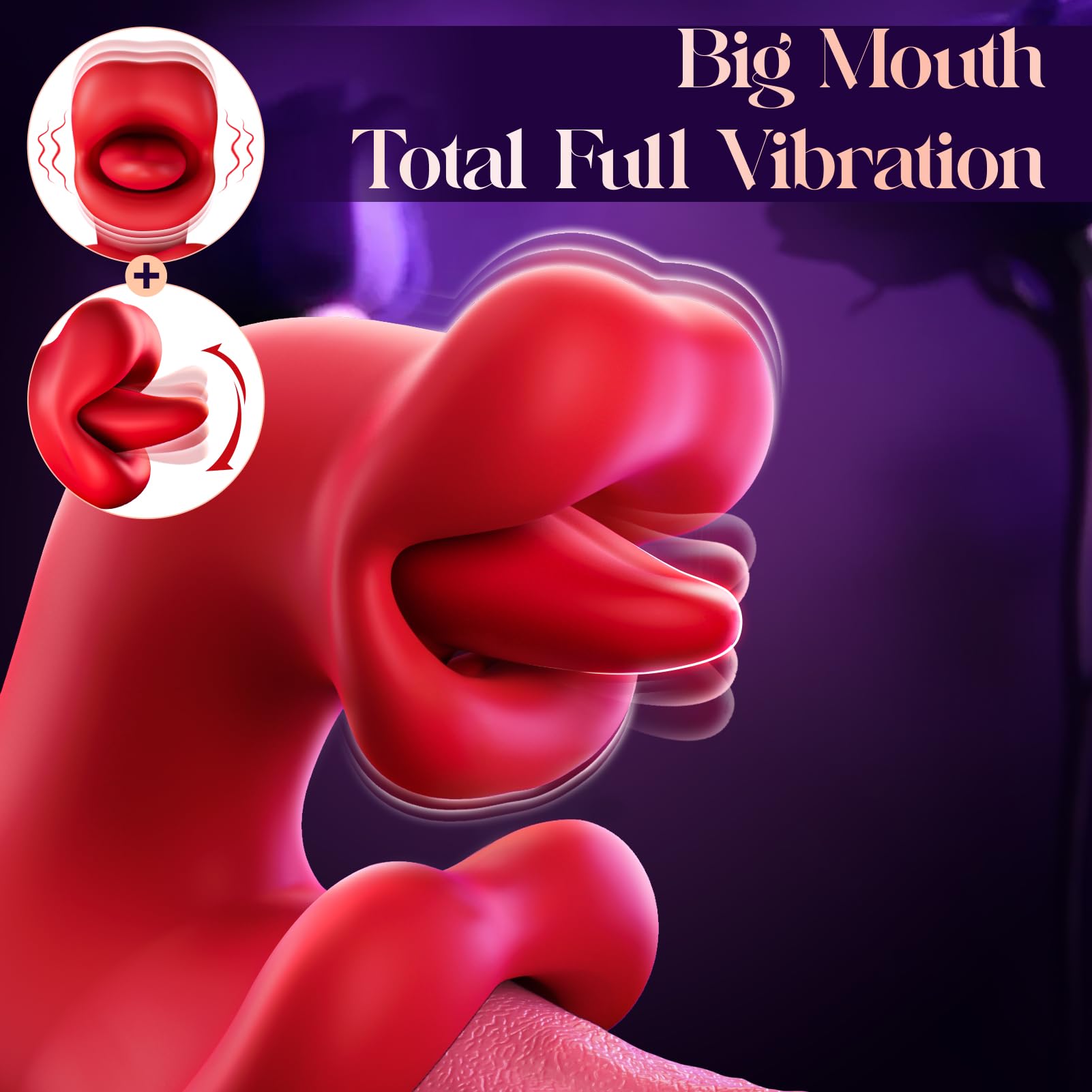 APP Control 9 Licking Swing 9 Vibrating Modes Tongue Vibrator Rose Sex Toy Rabbit Vibrator