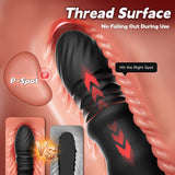 9 Vibrating and Thrusting Remote Control Anal Plug Butt Plug Prostate Massager Sex Toys for Men