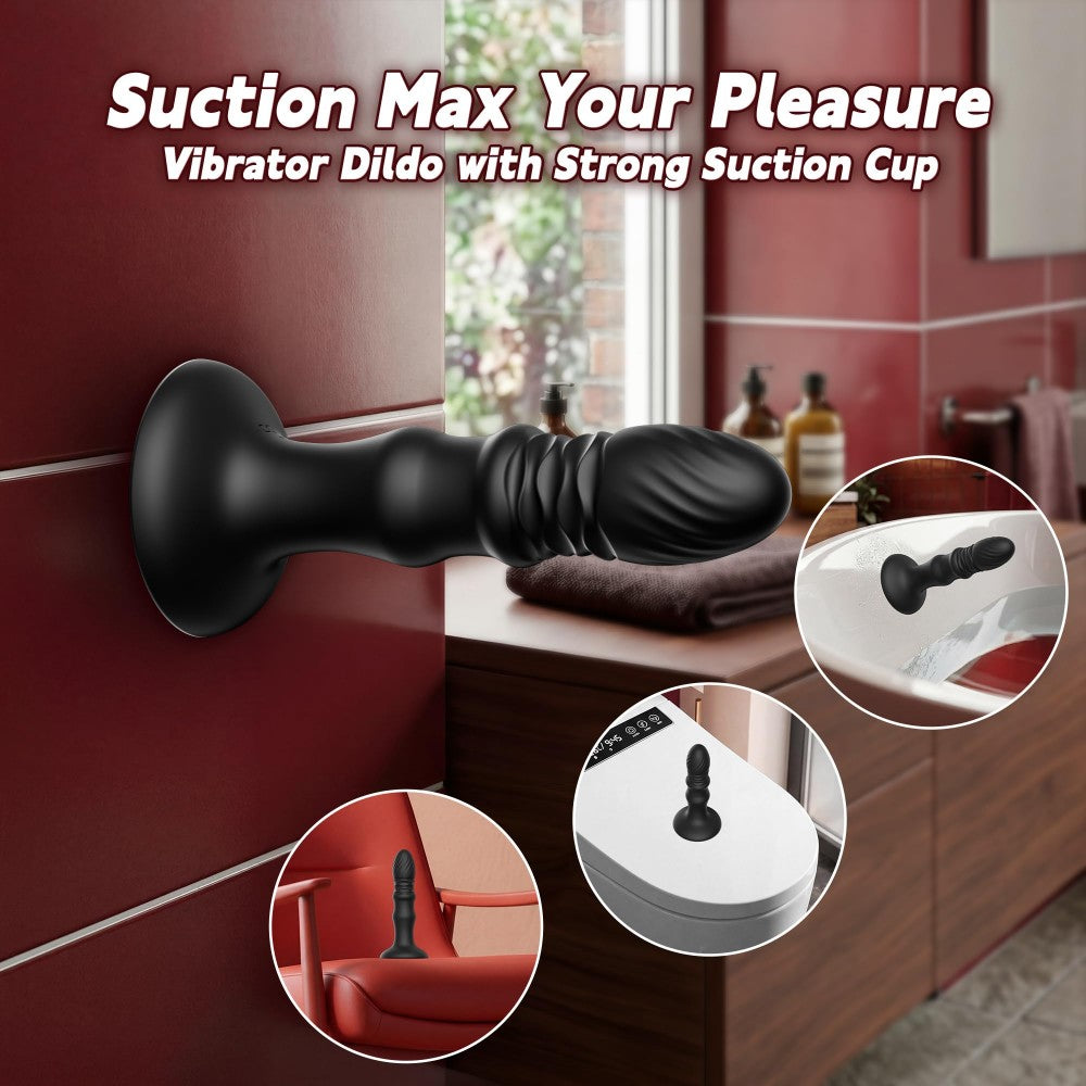 9 Vibrating and Thrusting Remote Control Anal Plug Butt Plug Prostate Massager Sex Toys for Men