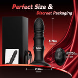 9 Vibrating and Thrusting Remote Control Anal Plug Butt Plug Prostate Massager Sex Toys for Men