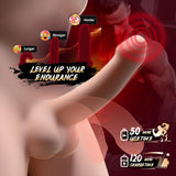 9 Vibration Modes Dual Lip Grip Trainer  360° Full-Surround Blowjob Penis Vibrator Glans Trainer Sex Machine