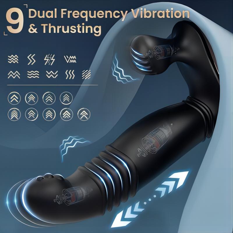 ROYAL Remote Controlled Vibrating Perineum Stimulator Thrusting Prostate Massager