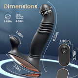 ROYAL Remote Controlled Vibrating Perineum Stimulator Thrusting Prostate Massager