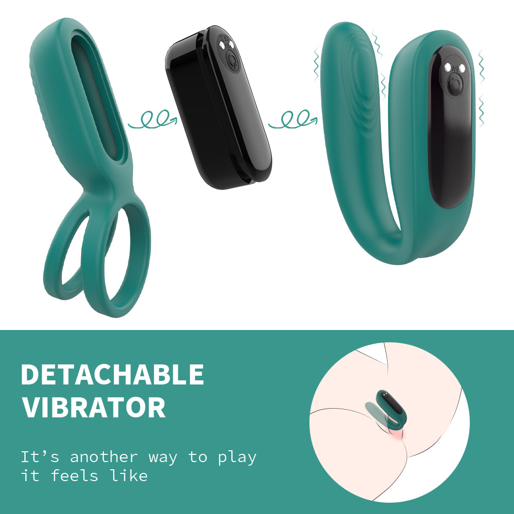 Detachable 9 Vibration Sex Toys 4 Pieces Set for Couple With Remote Control