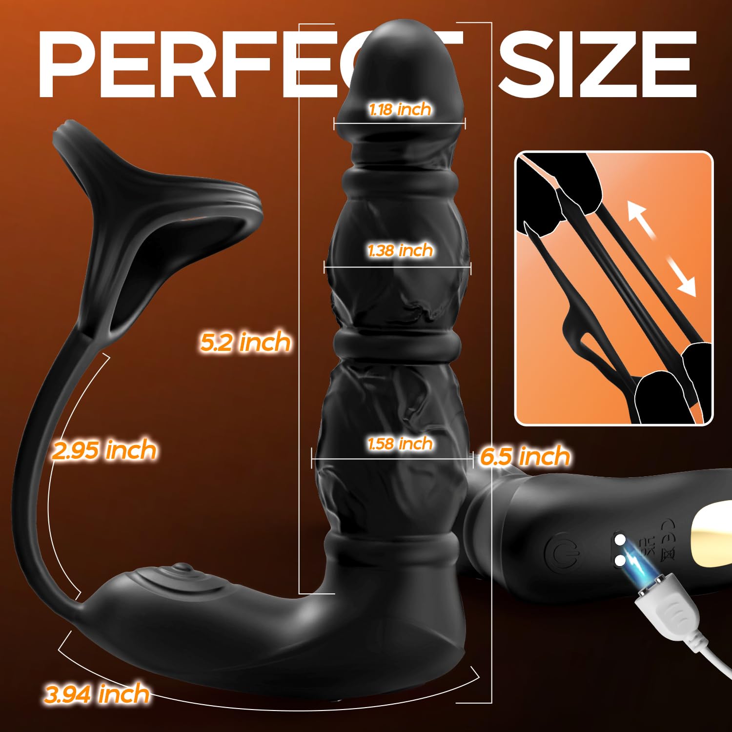 9 Vibration & Thrusting Modes  APP & Remote Control Anal Toy Realistic Texture Anal Beads Male Sex Toy for Man Gay Couple