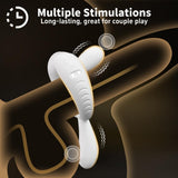9 Vibrations App Control Dual-Rabbit Vibrating Cock Ring Couples Sex Toys Penis Ring Vibrator Clit Stimulator