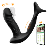 9 Control de aplicación de vibración y movimiento Vibrador anal Anillo para el pene Masajeador de próstata 