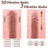 Harriet Remote Control Realistic Dildo with 10 Vibrating 3 Thusting Modes
