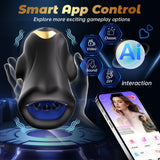 AI App Male Masturbator Penis Trainer 3 Motors 9 Modes Penis Vibrator Male Sex Toys for Men Glans Vibrator