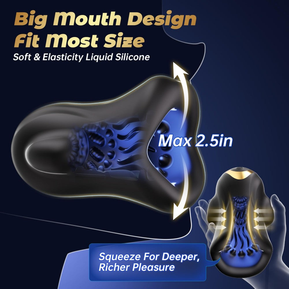 AI App Male Masturbator Penis Trainer 3 Motors 9 Modes Penis Vibrator Male Sex Toys for Men Glans Vibrator