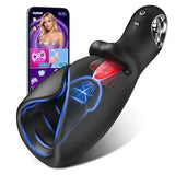 AI Smart APP Control 10 Licking & Vibrating Modes Glans Trainer