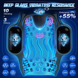 AI Sync App Control 10 Licking Vibrating Modes & 3 Motors Stroker Penis Vibrator