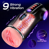 AI Sync App Control 9 Sucking & 9 Vibrating 3 Sleeves Sets Male Masturbator Sex Toys