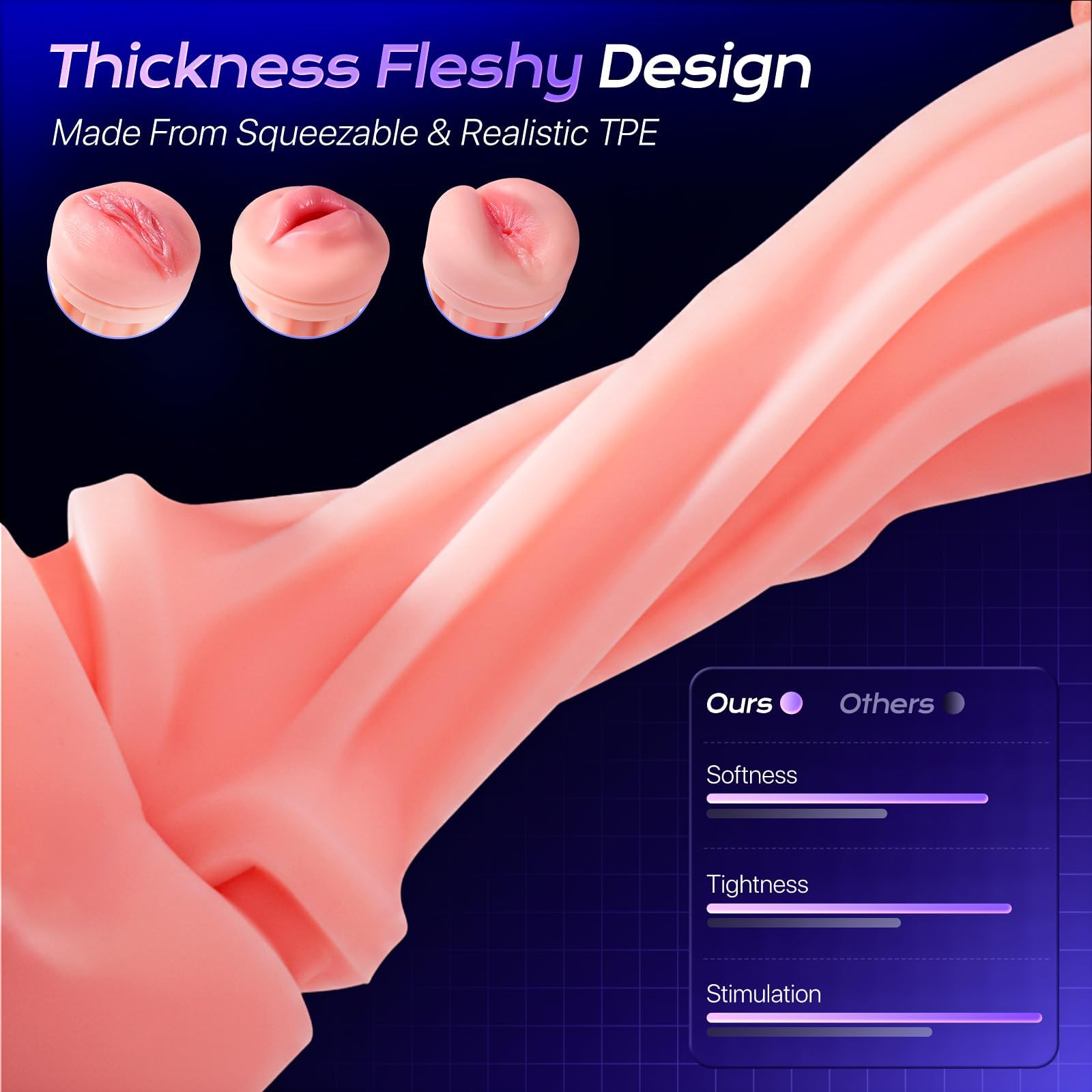 AI Sync App Control 9 Sucking & 9 Vibrating 3 Sleeves Sets Male Masturbator Sex Toys
