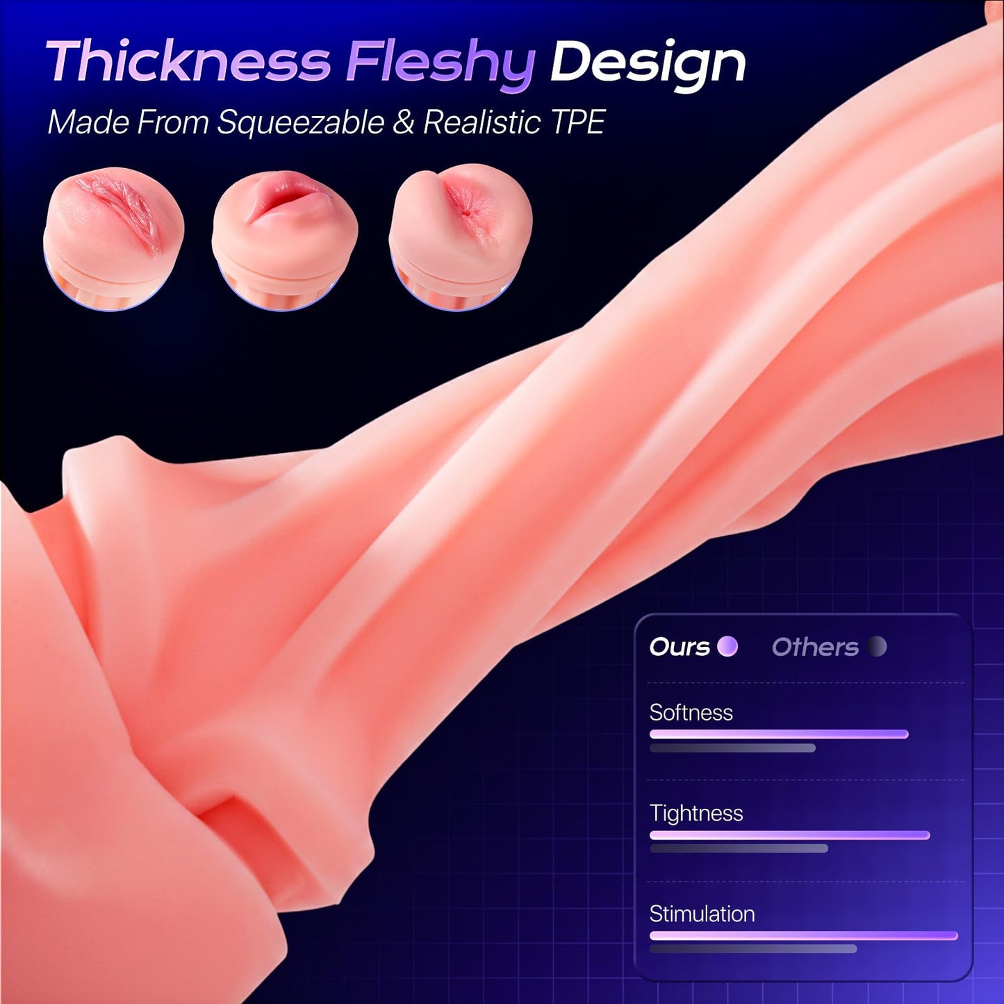 AI Sync App Control 9 Sucking & 9 Vibrating 3 Sleeves Sets Male Masturbator Sex Toys