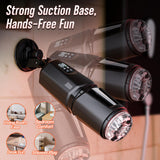 AI Sync Male Masturbator Stroker with 7 Thrusting Rotating & 7 Vibrating Licking Modes, Hands-Free Sex Machine