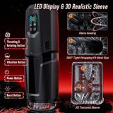 AI Sync Male Masturbator Stroker with 7 Thrusting Rotating & 7 Vibrating Licking Modes, Hands-Free Sex Machine