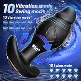 APP AI Control Anal Plug Sex Toys Vibrator 360° Rotating Vibrating Butt Plug Stimulate Prostate Massager