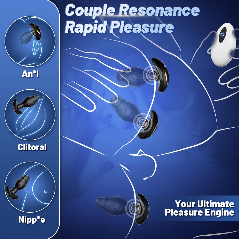 APP AI Control Anal Plug Sex Toys Vibrator 360° Rotating Vibrating Butt Plug Stimulate Prostate Massager