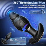 APP AI Control Anal Plug Sex Toys Vibrator 360° Rotating Vibrating Butt Plug Stimulate Prostate Massager