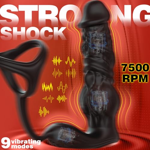 Monster Anal Toys  6-in-1 Thrusting Prostate Massager APP And Reomte Control  Anal Vibrator for Men